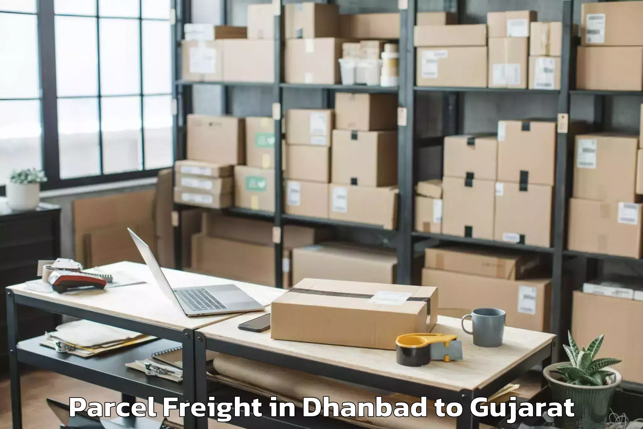 Discover Dhanbad to Hazira Port Parcel Freight